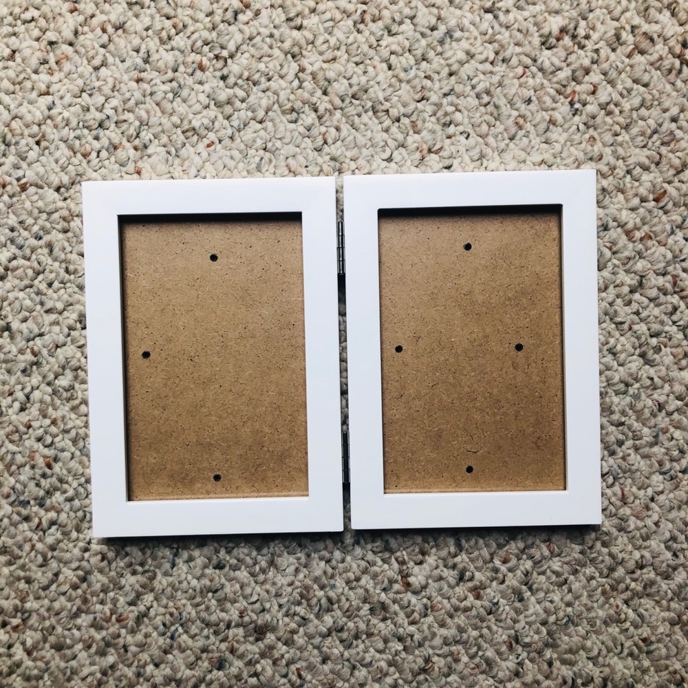 White Hinged Picture Frame
